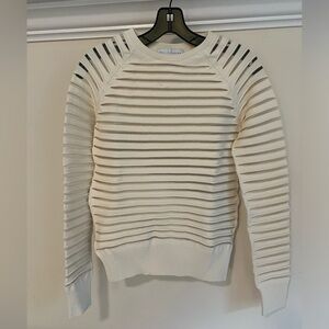 Nellie Partow MARGOT SHEER STRIPE SWEATER